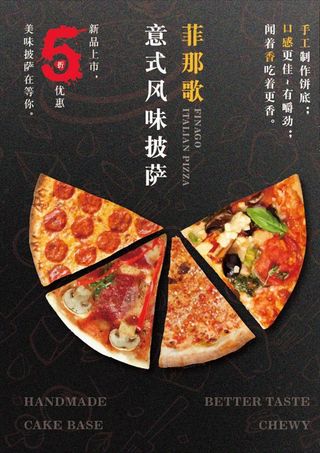 披萨海报图片