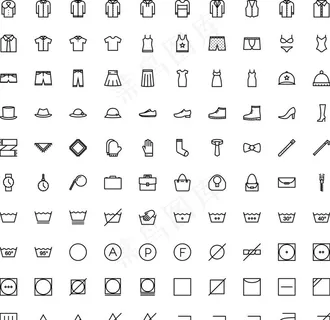 衣服鞋帽类图标图片