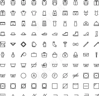 衣服鞋帽类图标图片