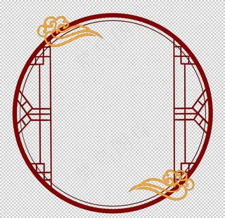 中国风花纹花边边框素材图片