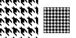 千鸟格 黑白格 条子图片