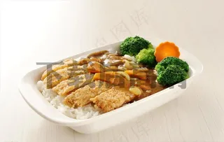 咖喱鸡排饭图片