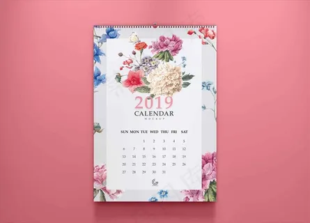 挂历日历样机效果图图片
