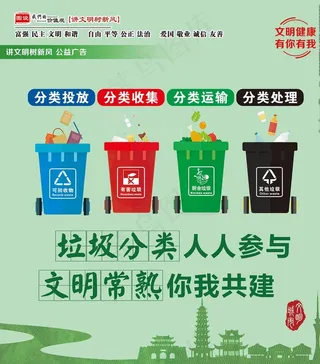 文明健康有你有我公益广告图片