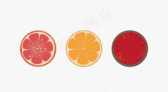 水果 切面图片ai矢量模版下载