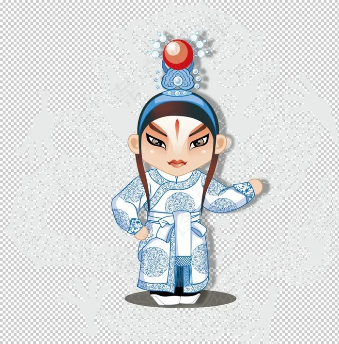国潮插画图片