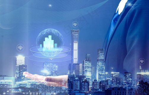 商务科技合成图案图片