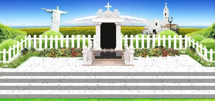 基督教墓地图片
