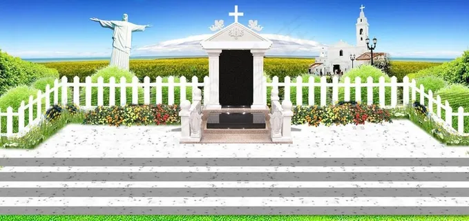 基督教墓地图片