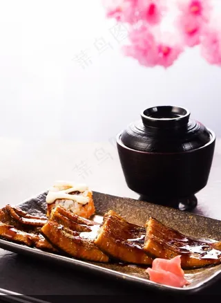 日式料理烤鳗鱼图片