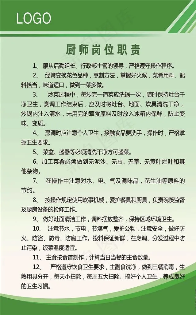 绿色制度背景  厨房制度图片