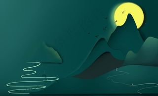 重阳节气传统复古插画海报素材图片