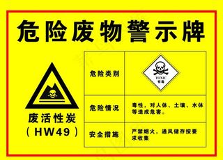 危险废物警示牌图片