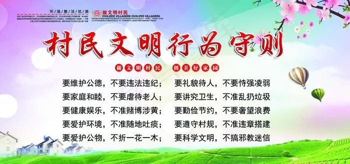 新农村海报图片(7087X3543(DPI:150))psd模版下载
