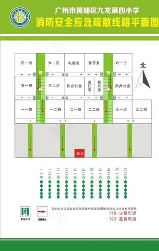 安全疏散图图片