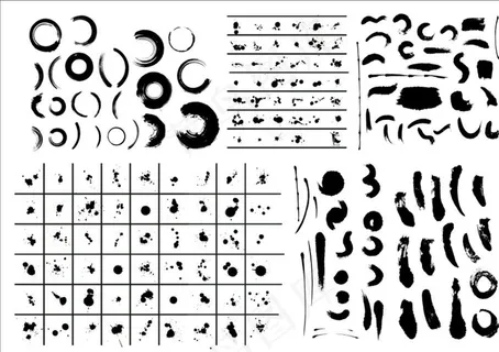 笔刷   墨点图片