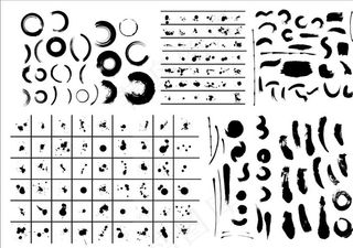 笔刷   墨点图片