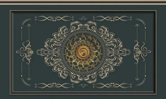 新中式背景墙图片