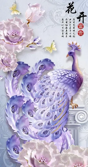 孔雀玄关图片 孔雀玄关图片