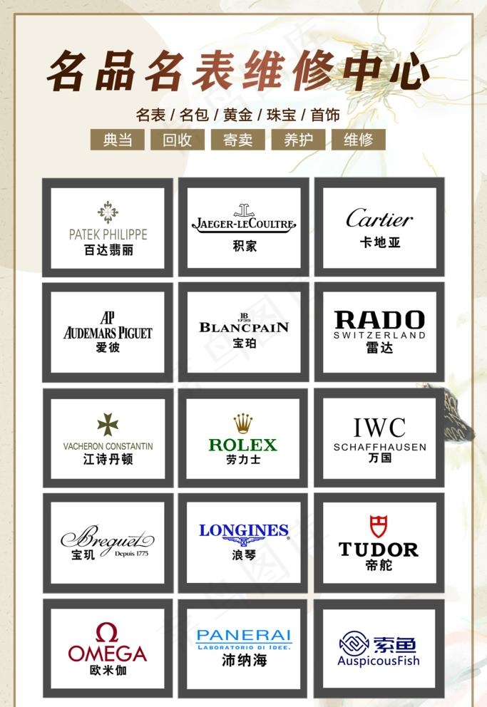 名表图片