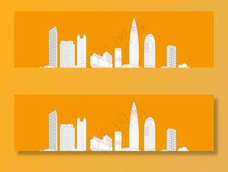 华润深圳地标线稿图形图片