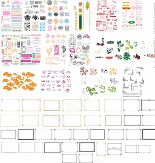 百款边框花纹图片