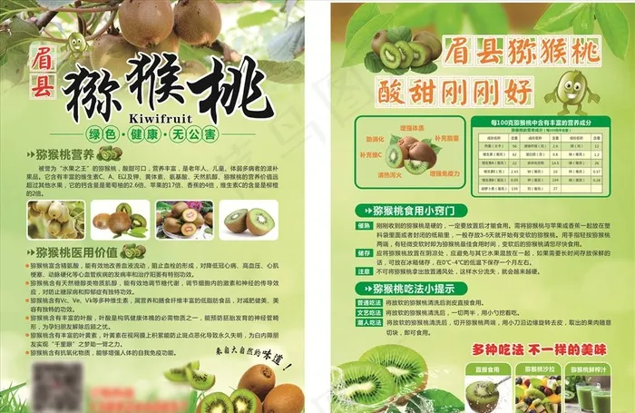 猕猴桃图片(210X297)cdr矢量模版下载