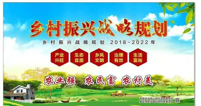 乡村振兴图片cdr矢量模版下载