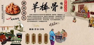 羊棒骨 古人 吃饭图片