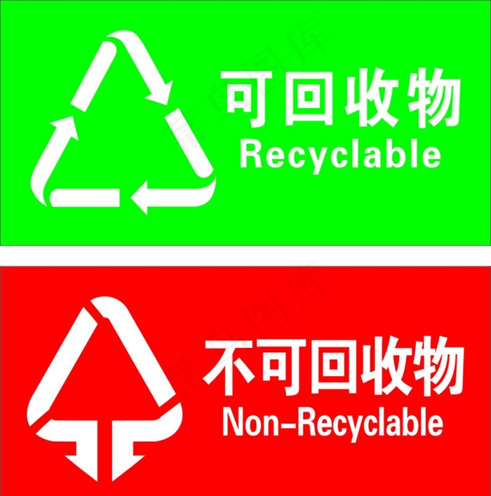 垃圾分类标志图片