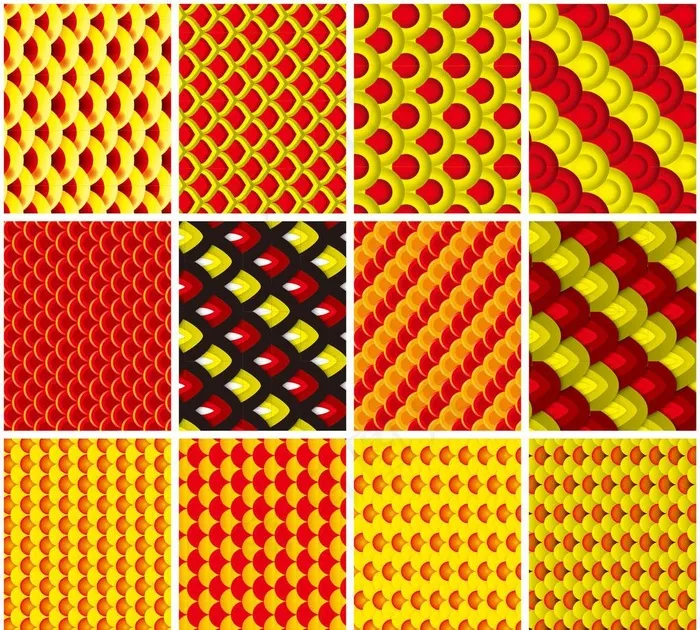 年年有鱼鱼鳞色板图片