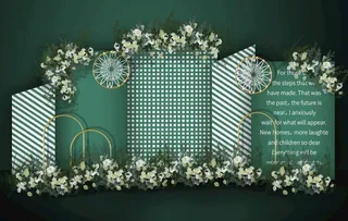 绿色复古婚图片