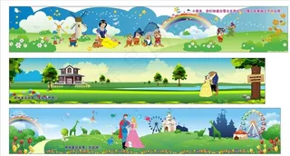 迪士尼童话墙图片
