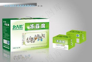 冻豆腐包装 (平面图)图片