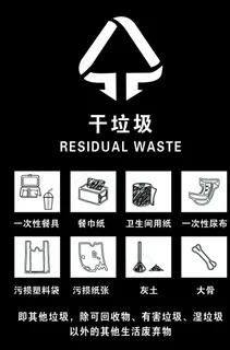 垃圾分类干垃圾图片
