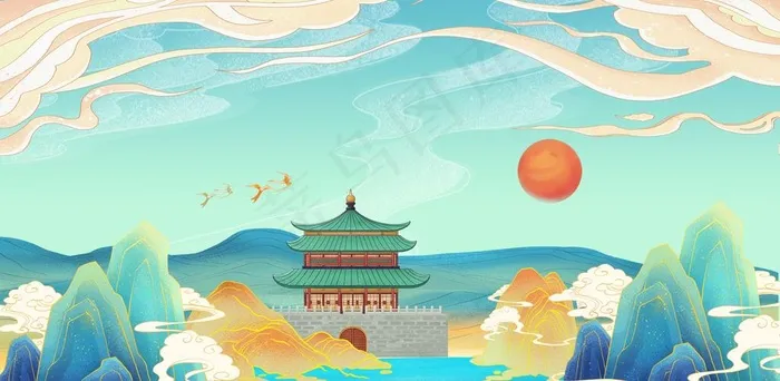 国潮文化 宣传海报图片