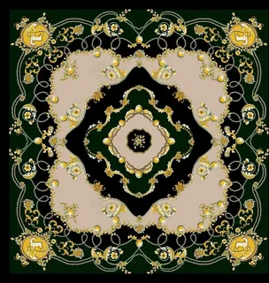 方巾 大牌 矢量 花朵图片