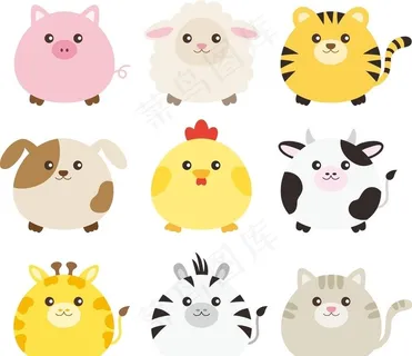 可爱卡通动物图片