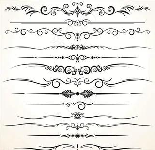 欧式花纹线条图片