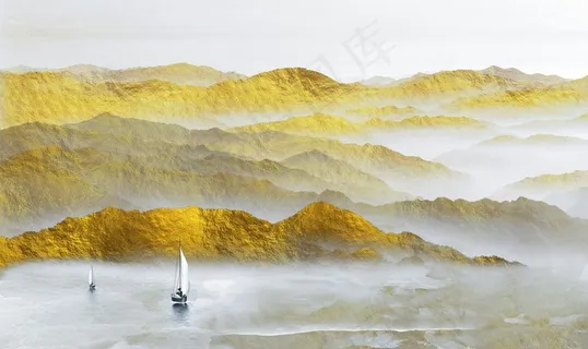 中式轻奢山水图片 中式轻奢山水图片