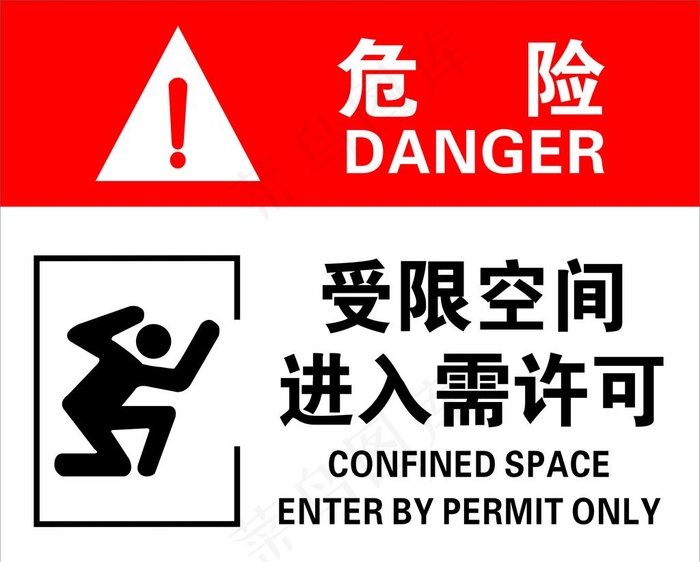 受限空间图片cdr矢量模版下载