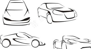 汽车线条图图片