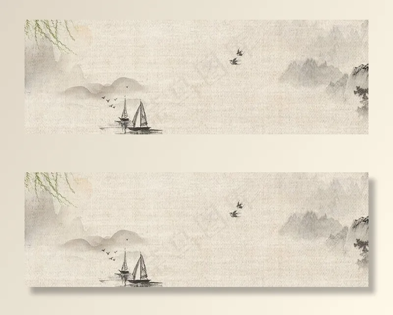 中国风水墨画背景图片