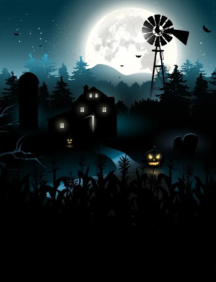万圣节背景图片ai矢量模版下载