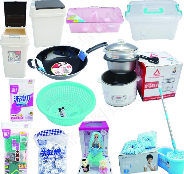 百货区高清商品图片