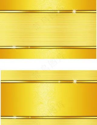 金色高档空白名片模板图片