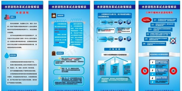 税务展板展架图片cdr矢量模版下载