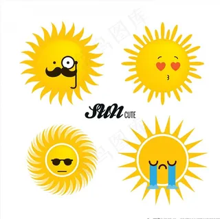 卡通太阳图片