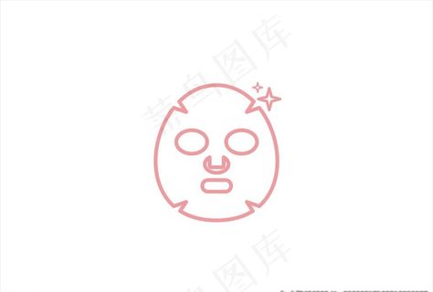 面膜图标矢量图片
