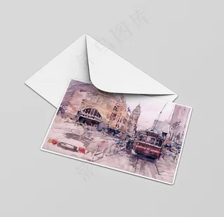 明信片样机图片